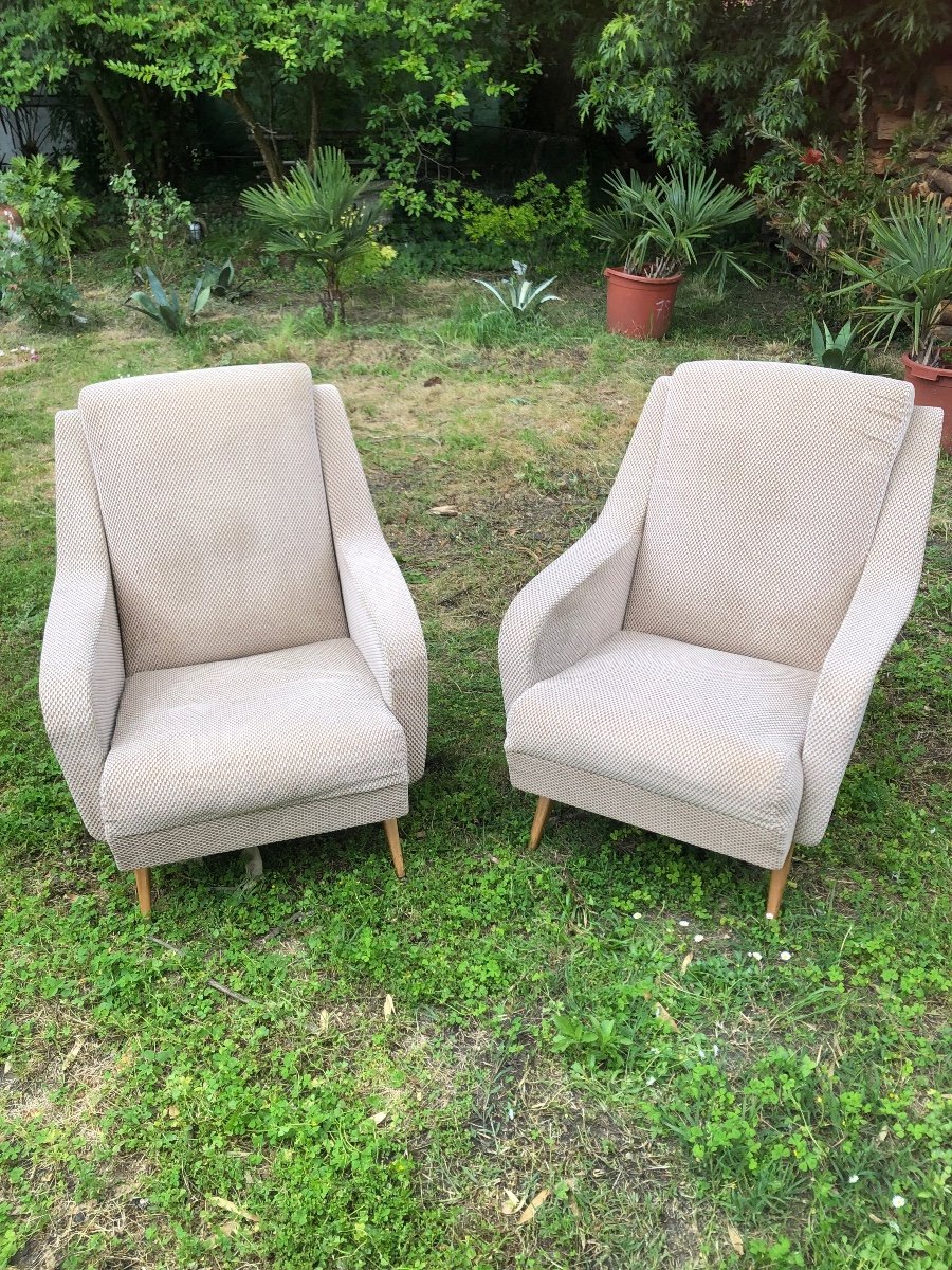 Pair Of Fifties Armchairs