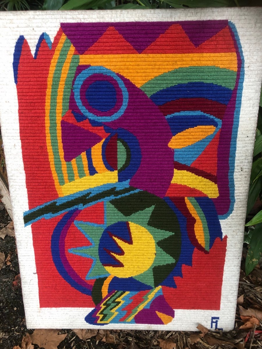 Abstract Tapestry 70s