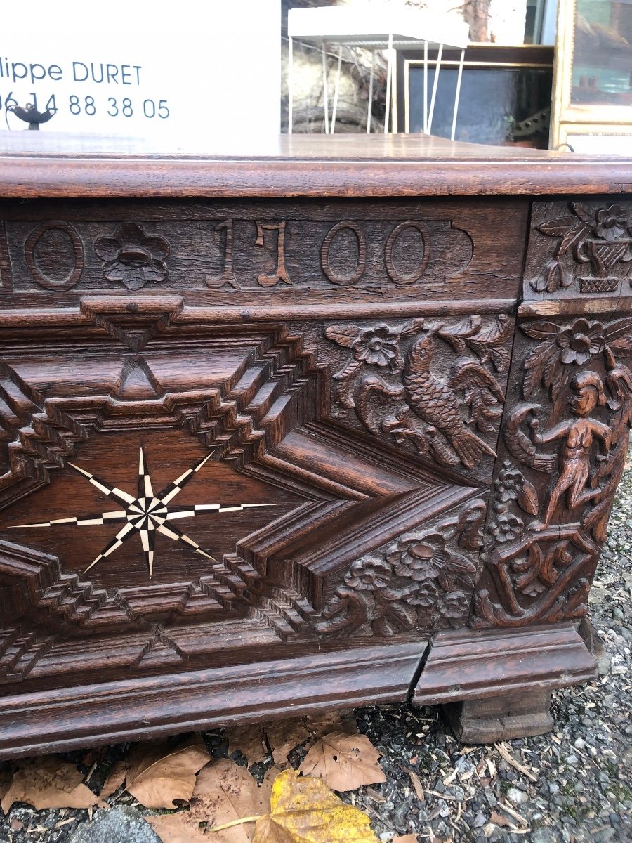 18th Century Oak Chest Germany-photo-3