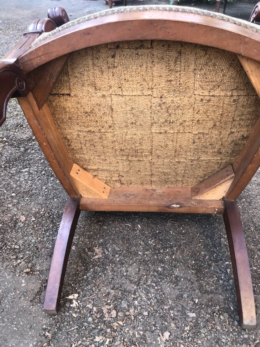 Pair Of Mahogany Armchairs Early 19th Century-photo-2