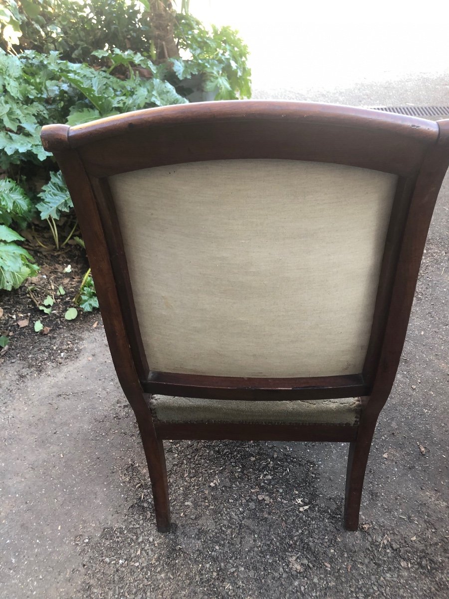 Pair Of Mahogany Armchairs Early 19th Century-photo-4