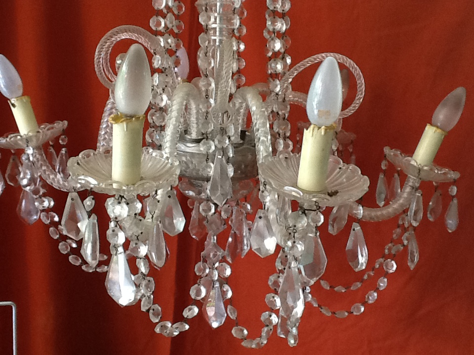 Chandelier With Glass Pendants Of Venice-photo-1