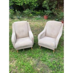 Pair Of Fifties Armchairs