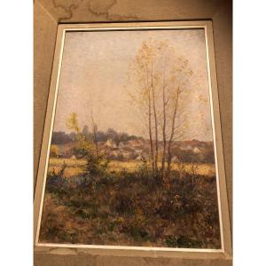 Landscape Painting Signed Delahogue A