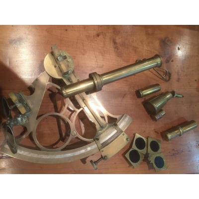 English Marine Sextant Signed To Willings