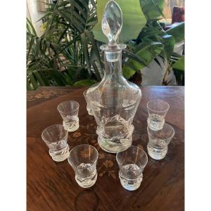 Carafe Et Ses Huit Verres daum Nancy 