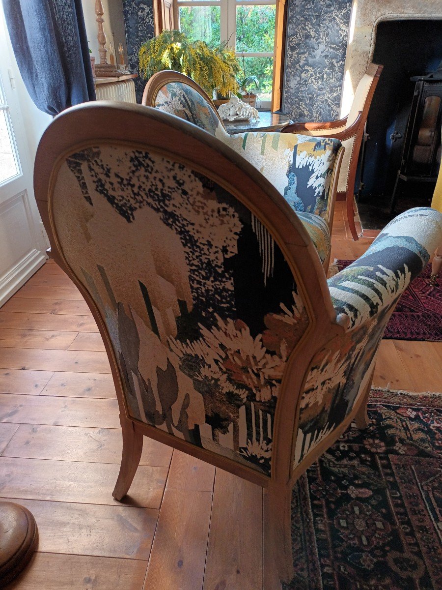 Pair Of New   Art  Armchairs-photo-3