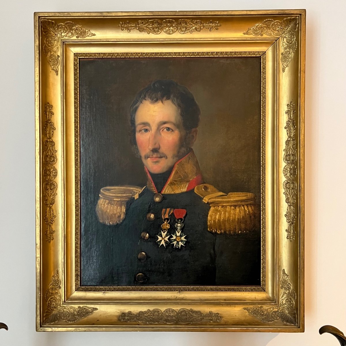 Portrait D Un Officier Général D époque Restauration, Attribué à Charles Wappers, 1826-photo-2