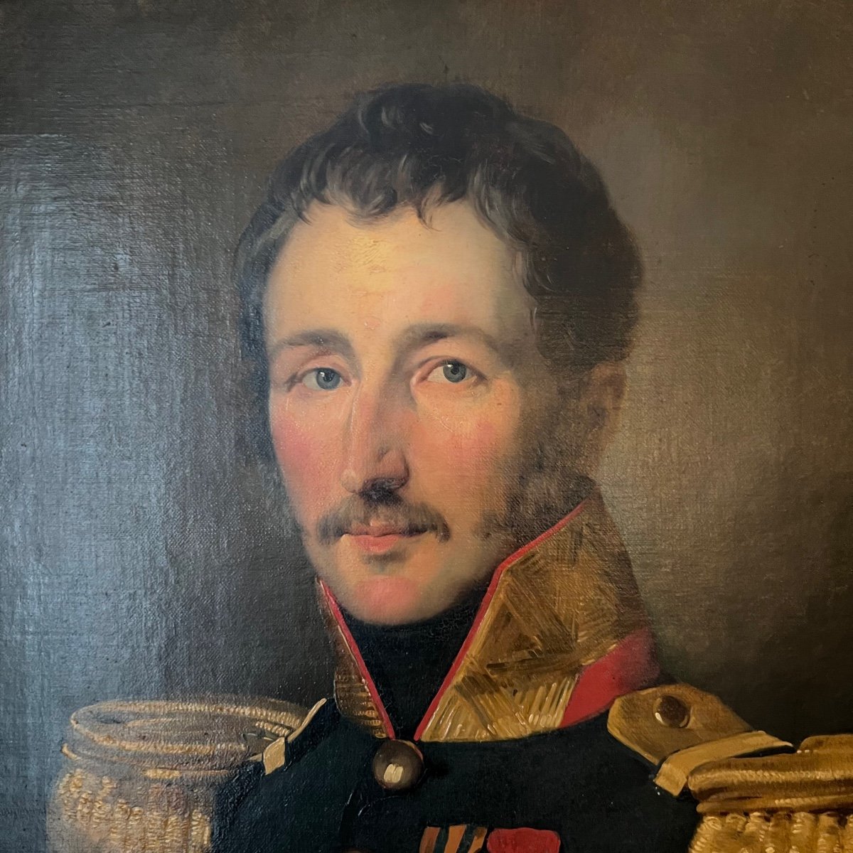 Portrait D Un Officier Général D époque Restauration, Attribué à Charles Wappers, 1826-photo-2