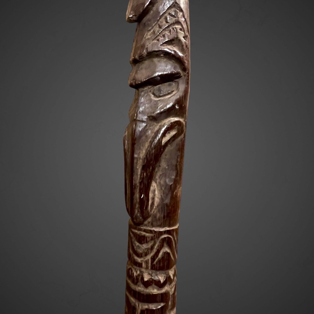 Top Statuettes Of Paddles From Papua, Sepik, Ramu-photo-6