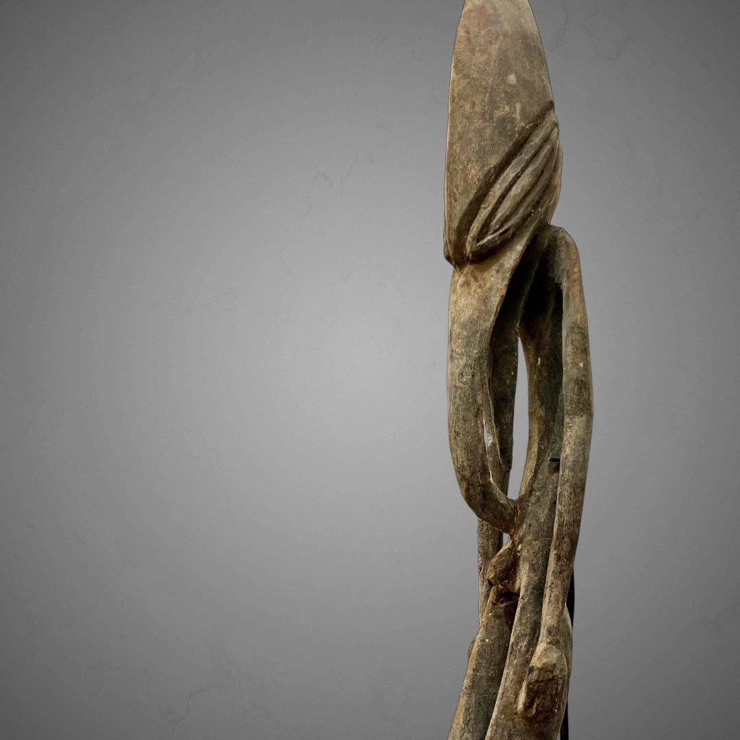 Anthropo-zoomorphic Ancestor Statue From The Ramu River, Papua-photo-3