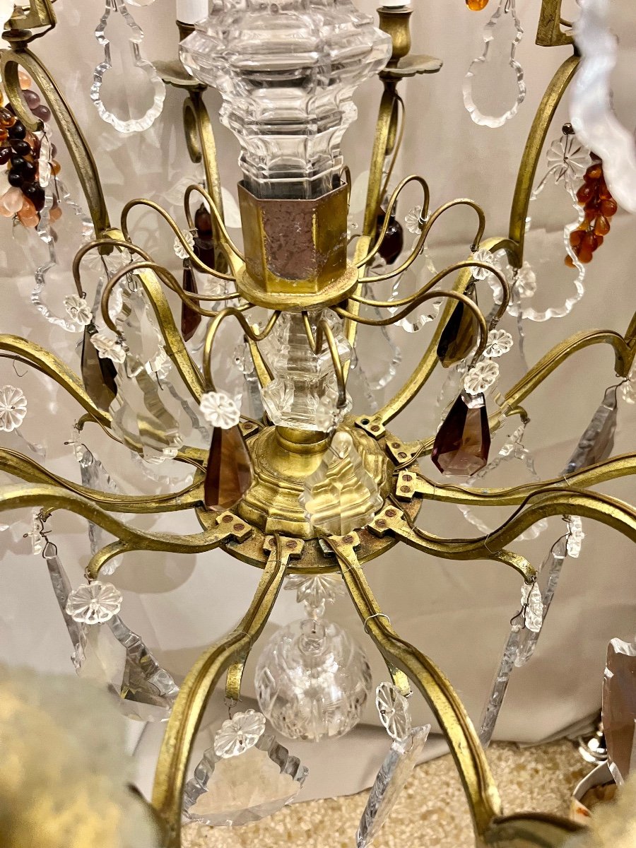 Large Saint Louis Crystal Chandelier, XIX Eme -photo-1