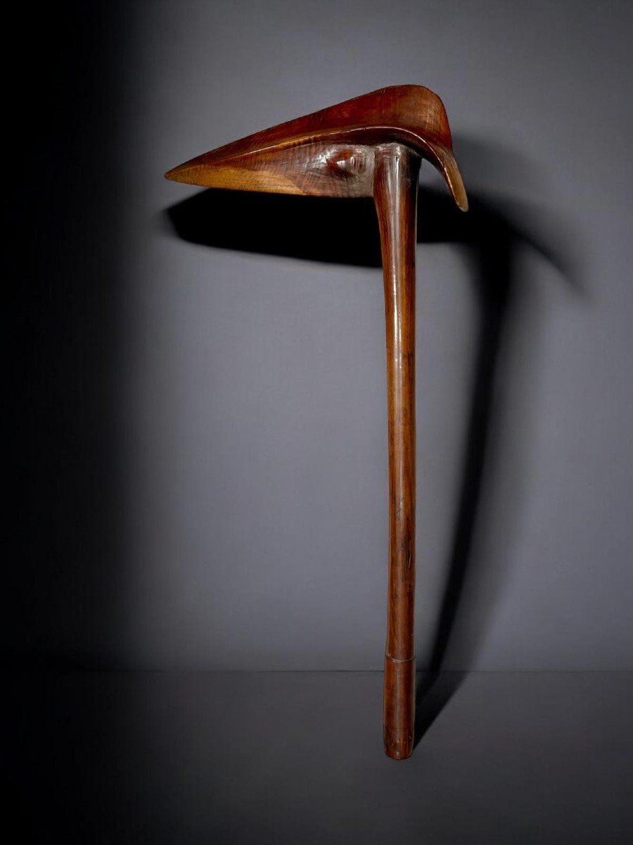 Rare Kanak "kagu" Wooden Bird Beak Puzzle, New Caledonia, 19th Century