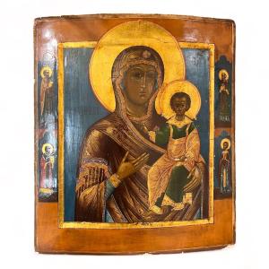 Icon Of The Mother Of God Tikhvinskaya, Early 19th Century 