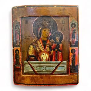 Icon Of The Holy Virgin Softening Evil Hearts, XIX Eme 