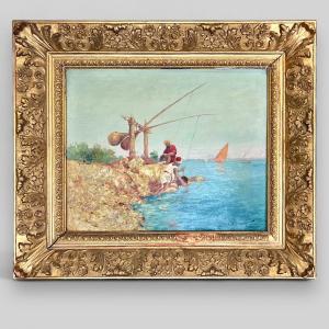 Tableau Orientaliste De Manago (1880-1936)