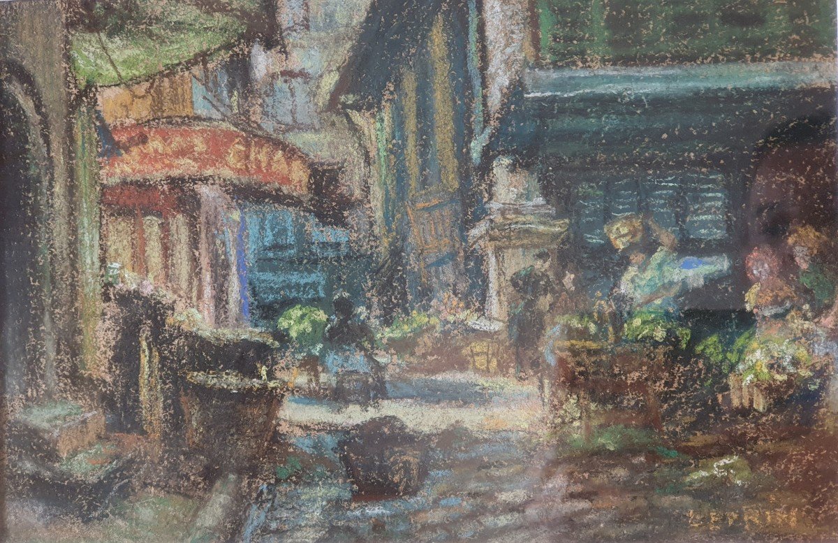 Marcel Leprin (1891-1933) - "scène De Marché" Circa 1920 - Art Moderne 