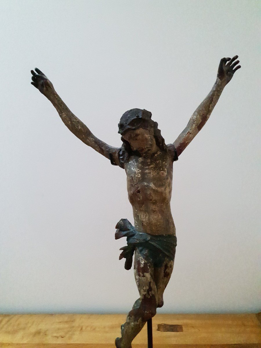 Christ - Sculpture En Bois - Polychromie - Fin XVI - XVII -photo-1