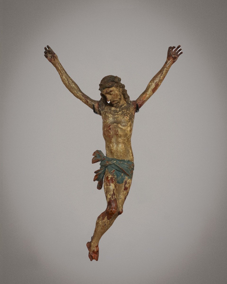 Christ - Sculpture En Bois - Polychromie - Fin XVI - XVII 