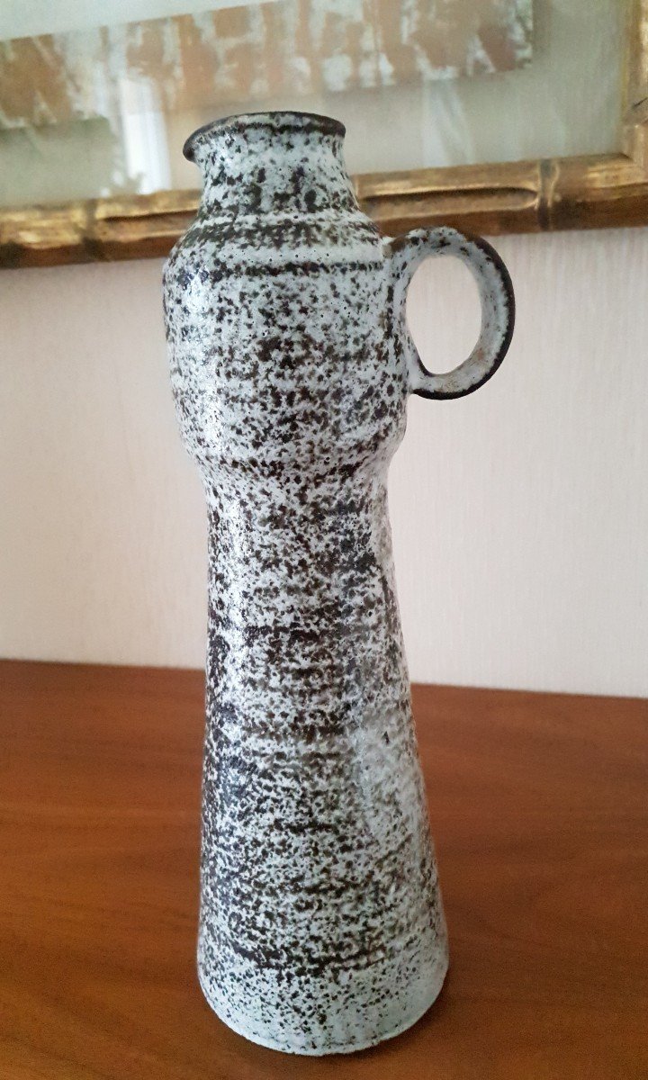 Glazed Ceramic - Nicole Et Michel Anasse - Stylized Pitcher