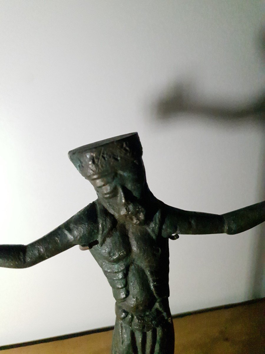 Christ - Bronze Subject - France Probably 15th Century -photo-2