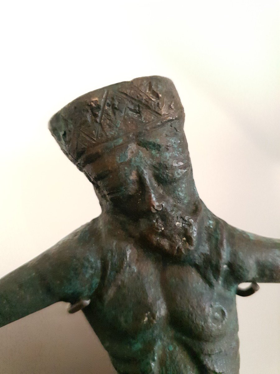 Christ - Bronze Subject - France Probably 15th Century -photo-3