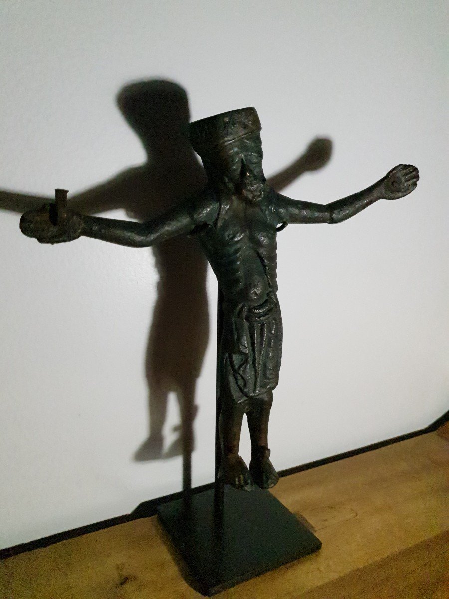 Christ - Bronze Subject - France Probably 15th Century -photo-2