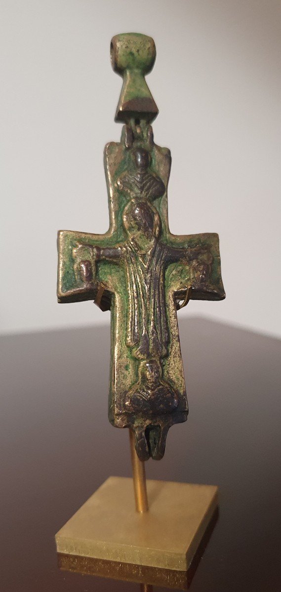 Encolpion - Grand Cross - Christ - Bronze - Byzantine Art From The 8th To The 11th Century-photo-3