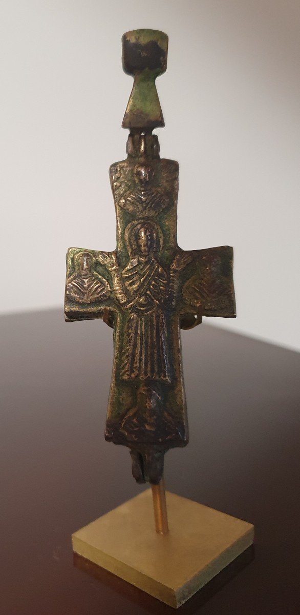 Encolpion - Grand Cross - Christ - Bronze - Byzantine Art From The 8th To The 11th Century-photo-3