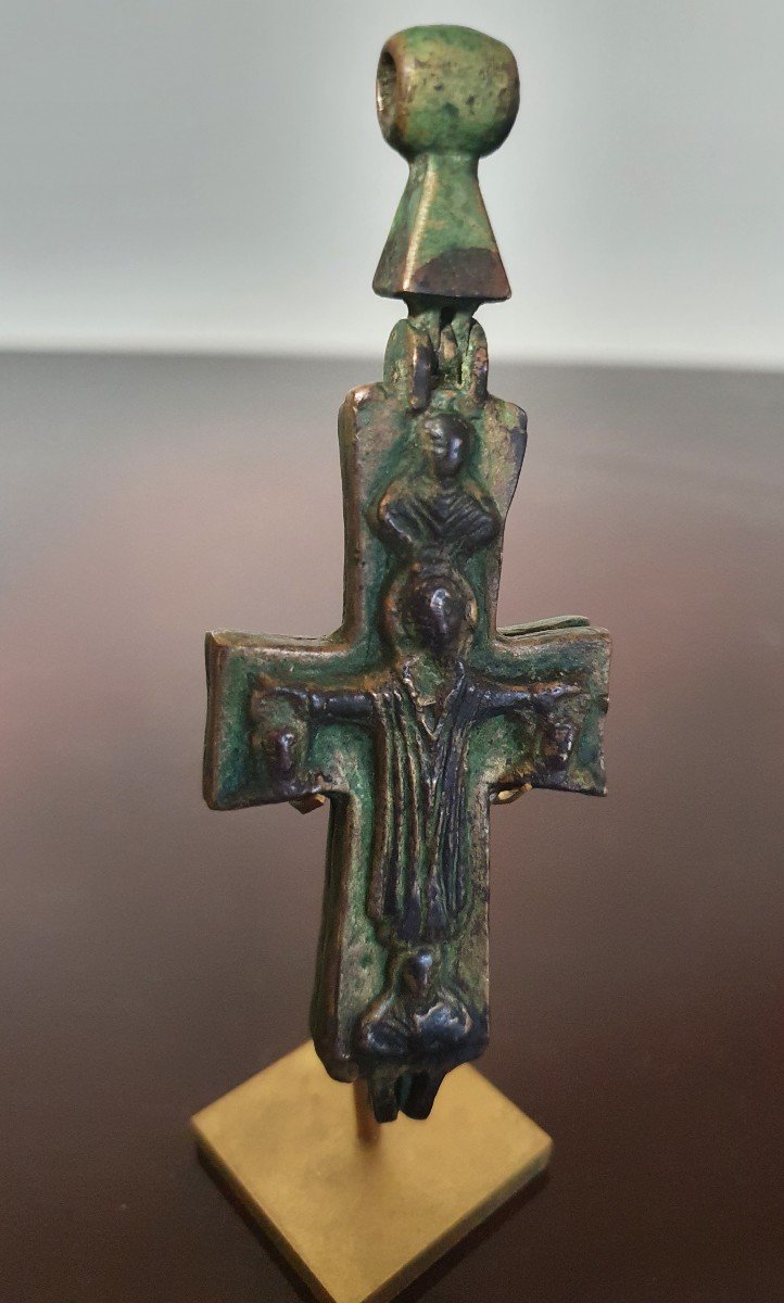 Encolpion - Grand Croix  - Christ - Bronze - Art Byzantin Du VIII Au XIème-photo-4