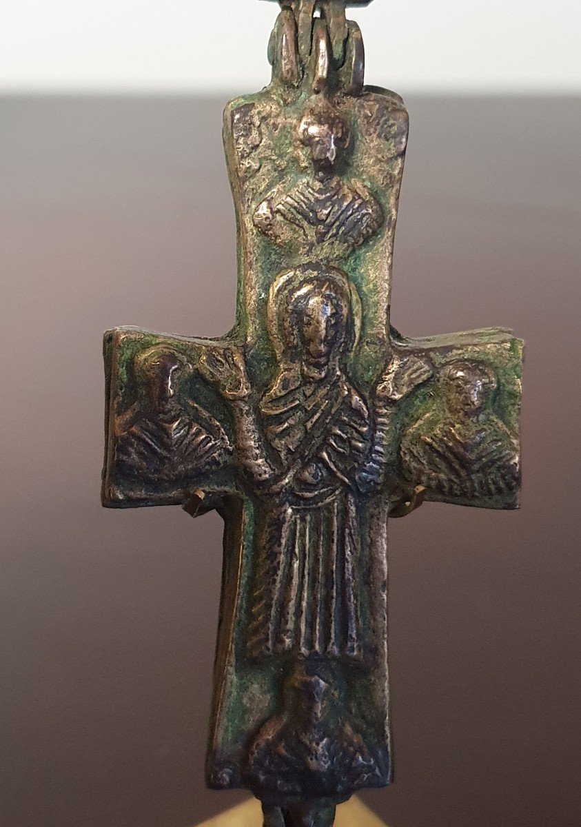 Encolpion - Grand Croix  - Christ - Bronze - Art Byzantin Du VIII Au XIème-photo-6