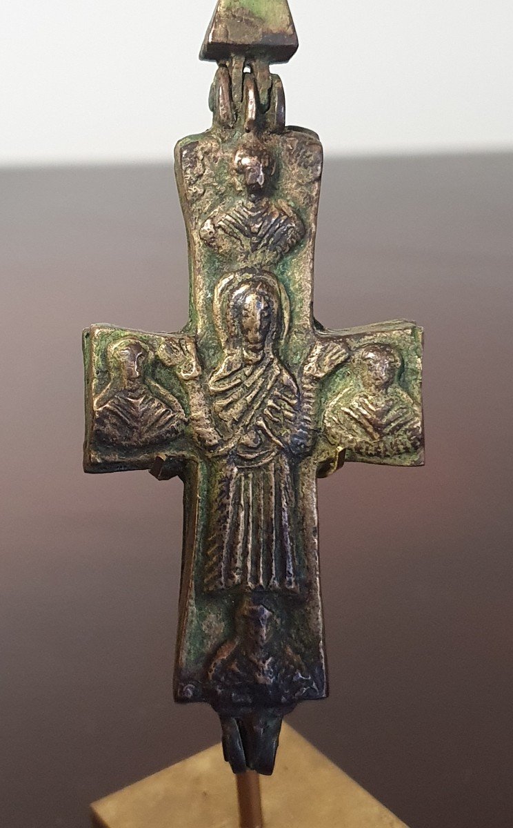 Encolpion - Grand Croix  - Christ - Bronze - Art Byzantin Du VIII Au XIème-photo-7