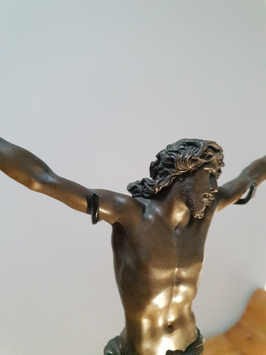 Norest - Bronze Subject - Christ Wall Mount - Sculpture - France Circa 1915-photo-4