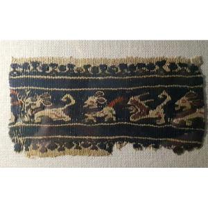 Art Copte V/VII ème Siècle bande laine et lin Egypte