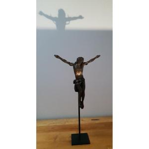 Norest - Sujet En Bronze - Christ d'Applique - Sculpture - France Vers 1915