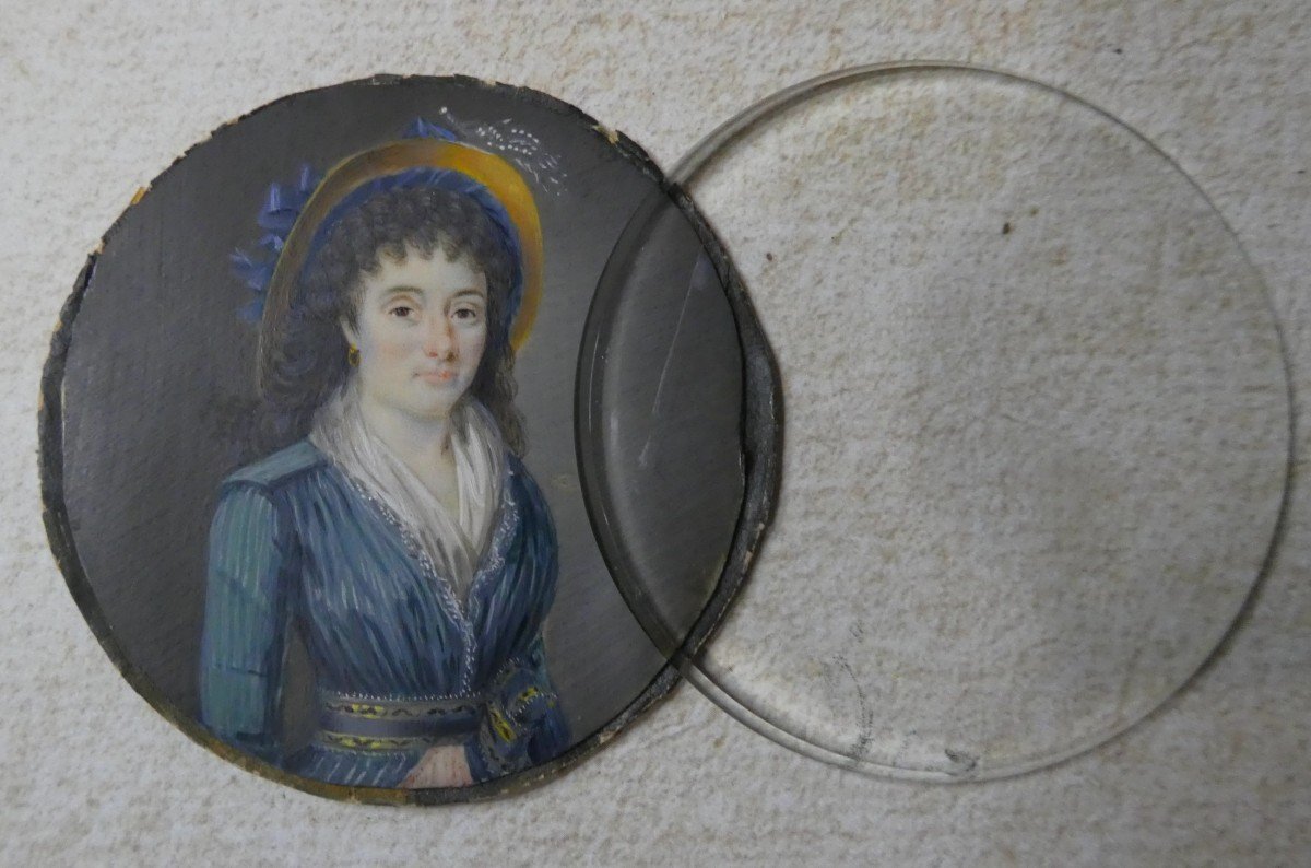 Miniature d'Une Belle Personne, époque Directoire-photo-4