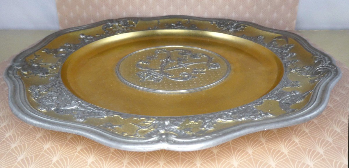 Etain d'Or, Royal Plate By Jules Brateau, Museum Quality-photo-2