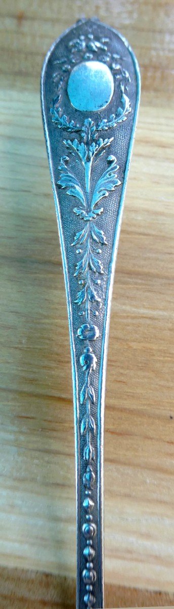 Pretty Tea Spoons, Case Of 6, Goldsmith Cottat, Paris Circa 1835-photo-2