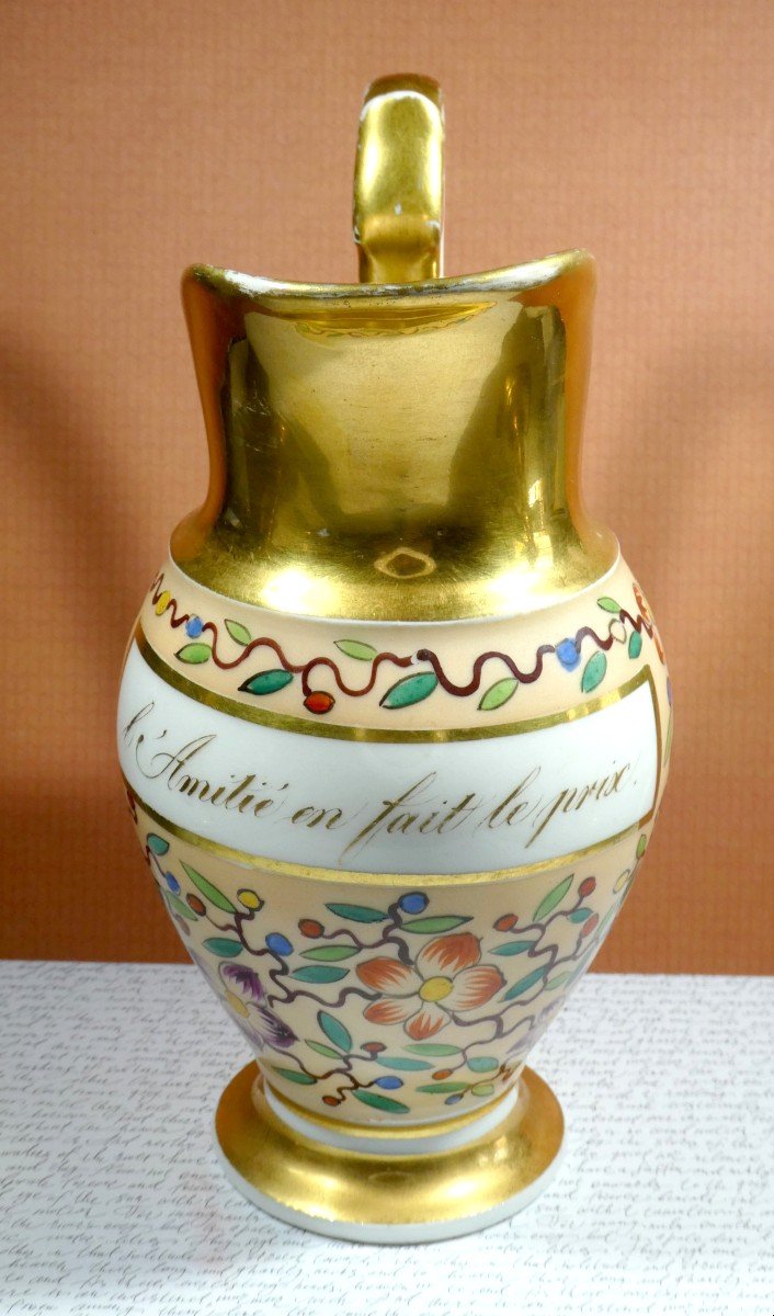 Le Pot De L’amitié, époque Louis Philippe, Porcelaine De Paris