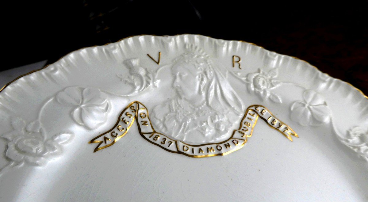 Queen Victoria, Jubilee Of 1897, Copeland, Pair Of Royal Plates-photo-2