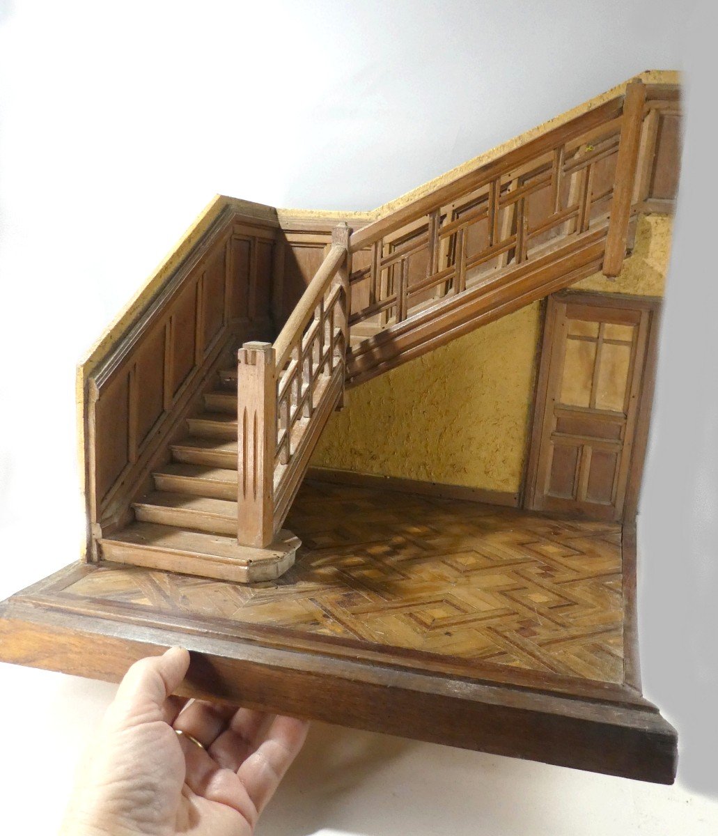 Modello De Montée D’escalier, Parquet Versailles, Marqueté, Vers 1930 