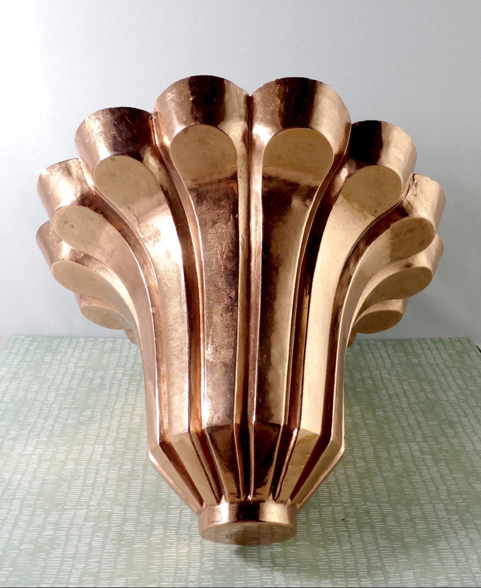 Collection: Trottier Copper Top Mold, Corolle Shape, Good Condition, 19th Century-photo-4