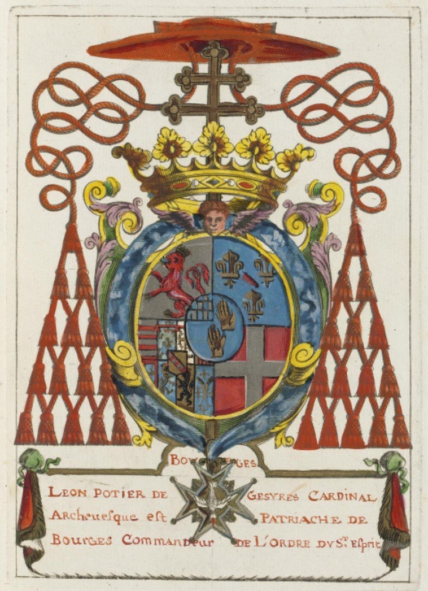 Great Seal Of  Cardinal Ch. Acton, Vatican, 1st Half 1800s  Beautiful Coat Of Arms.-photo-2
