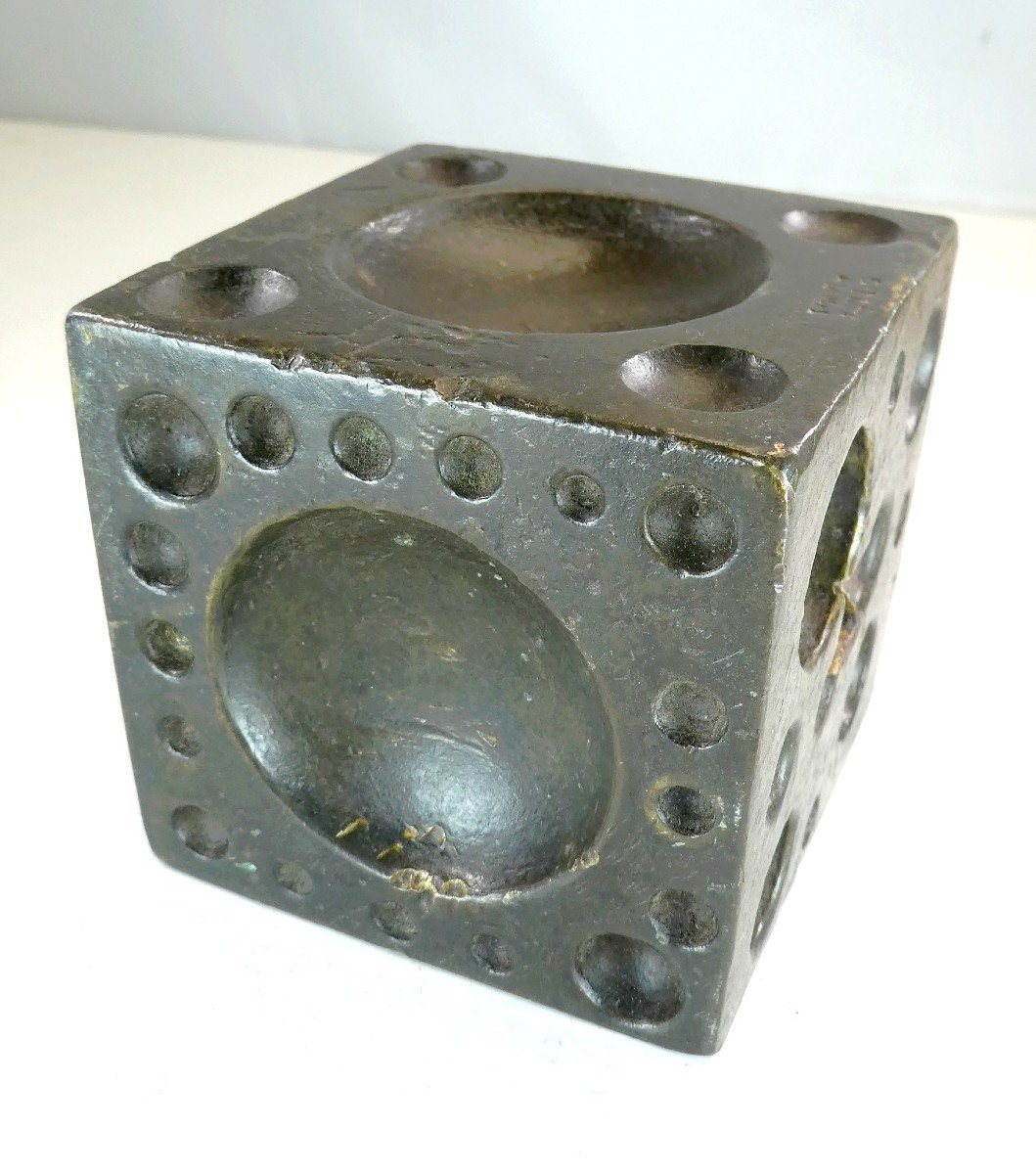 Large Bronze Stamping Die: 3.4kg, 19th Century Cutler's Anvil