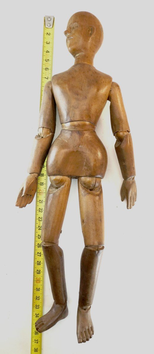 Beautiful Artist's Mannequin, Elegantly Carved Softwood, 18th-19th Century-photo-3