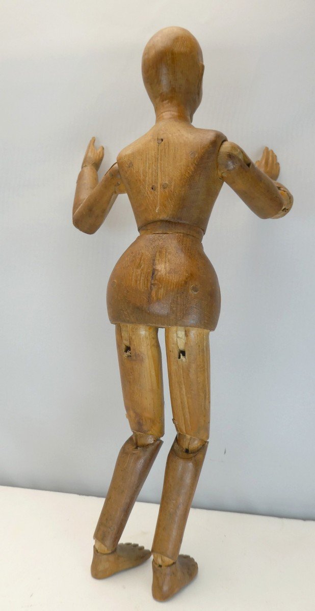 Beautiful Artist's Mannequin, Elegantly Carved Softwood, 18th-19th Century-photo-4