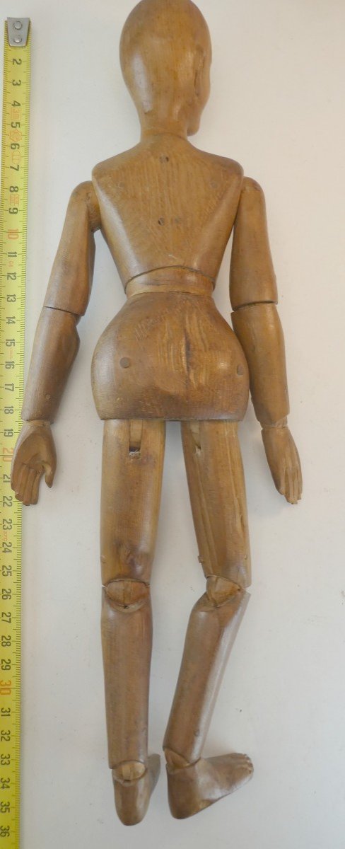 Beautiful Artist's Mannequin, Elegantly Carved Softwood, 18th-19th Century-photo-1