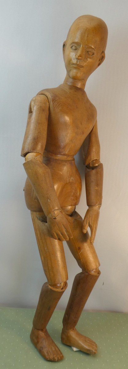 Beautiful Artist's Mannequin, Elegantly Carved Softwood, 18th-19th Century-photo-3