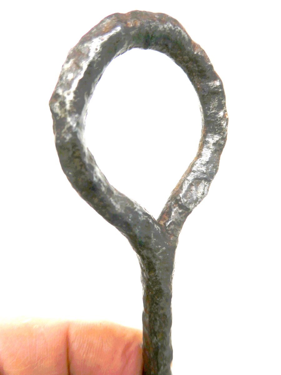 Musée : Grande Clé Romane, XIe Ou XIIe Siècle, Bel état, 18cm-photo-1