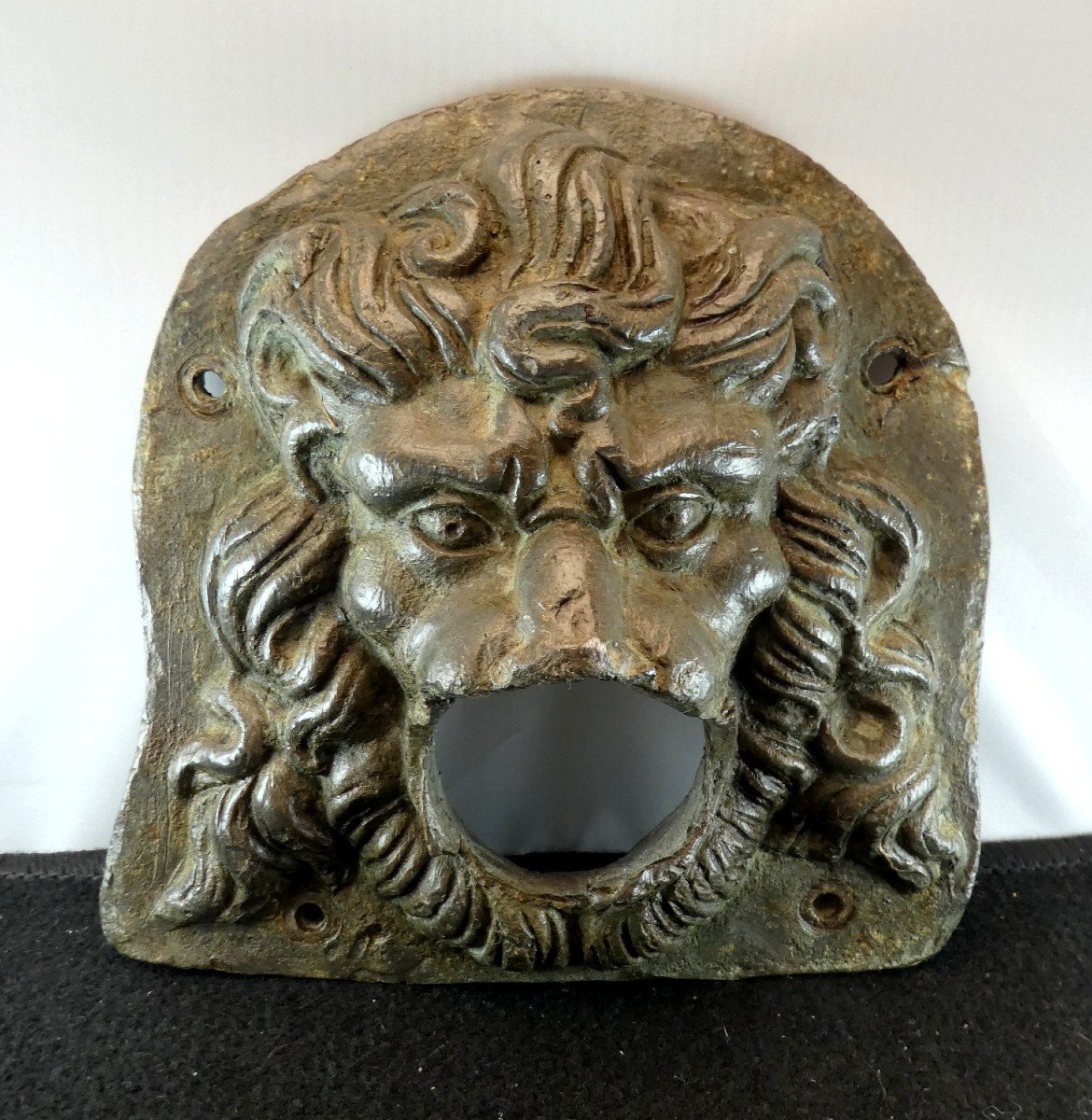 Lead Fountain Lion, Impressive 18th Century Spewer